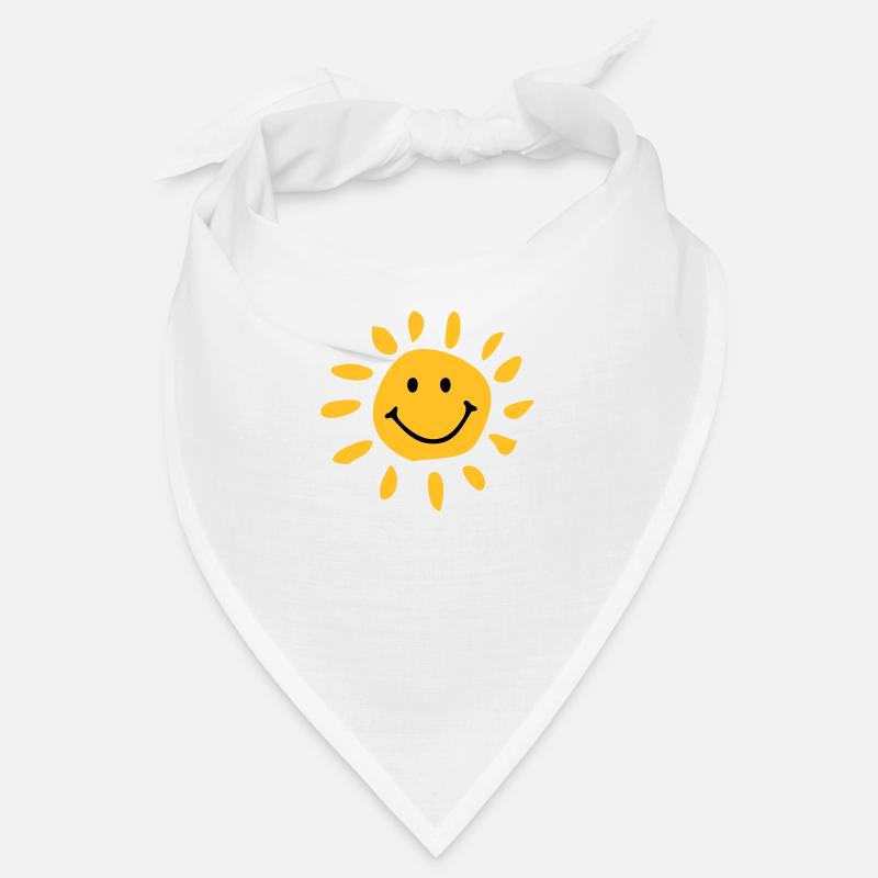 Sonne - Bandana - Weiß