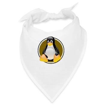 Linux Tux - Bandana - Weiß - Vorne