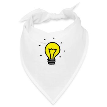 Glühbirne - Idee 3 - Bandana - Weiß - Vorne