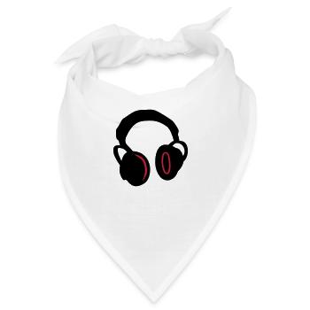 Kopfhörer - Headphones - Bandana - Weiß - Vorne