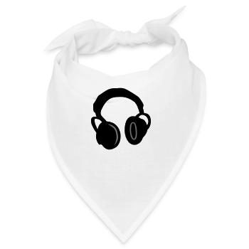 Kopfhörer - Headphones - Bandana - Weiß - Vorne
