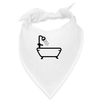 Badewanne - Dusche - Line - Bandana - Weiß - Vorne