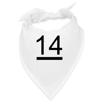 14 Fuss Jolle Segelzeichen - Bandana - Weiß - Vorne