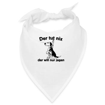 Tut nix - jagen - Bandana - Weiß - Vorne