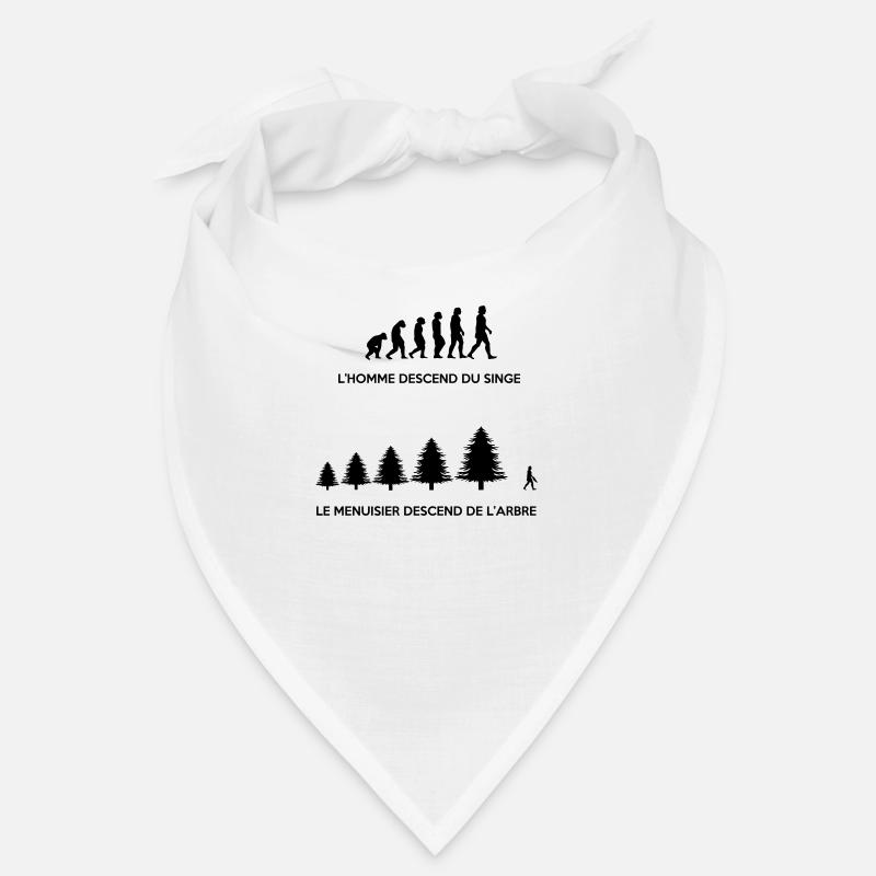 Evolution du menuisier - Bandana - blanc