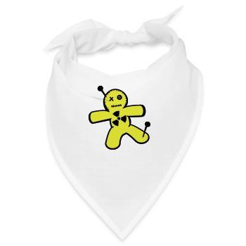 Voodoo-Puppe gegen Atomkraft - Bandana - Weiß - Vorne
