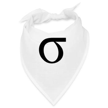 sigma greek - Bandana - Weiß - Vorne