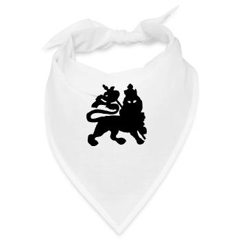 jah lion - Bandana - Weiß - Vorne