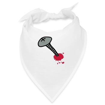 wunde_3c - Bandana - Weiß - Vorne