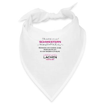 Schwestern - Bandana - Weiß - Vorne