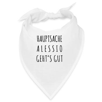 Alessio geht's gut - Bandana - Weiß - Vorne