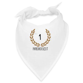 Hochzeitstag 1 - Bandana - Weiß - Vorne