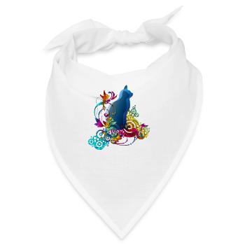 LOVE CATS - Bandana - Weiß - Vorne