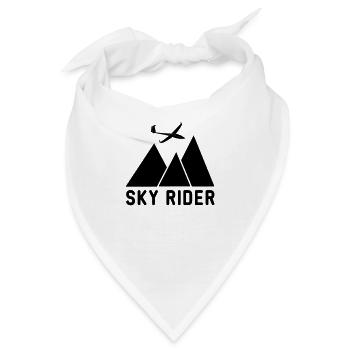 sky rider Segelflug Geschenk - Bandana - Weiß - Vorne