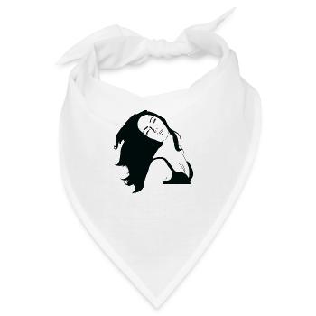 Graffiti-Schablone Art-Frau - Bandana - Weiß - Vorne