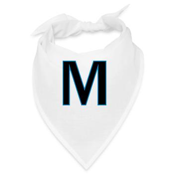 Buchstaben M Vektor - Bandana - Weiß - Vorne