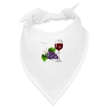 Wein und Wein - Bandana - Weiß - Vorne
