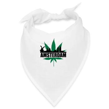 amsterdam skyline - Bandana - Weiß - Vorne