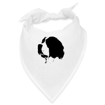 Sankt Bernhard - Bandana - Weiß - Vorne