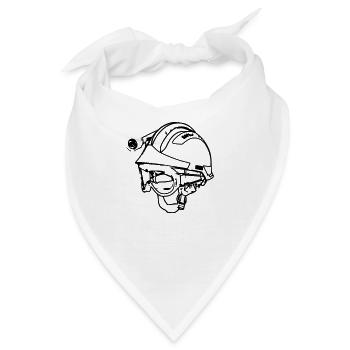 Feuerwehrhelm f2 - Bandana - Weiß - Vorne