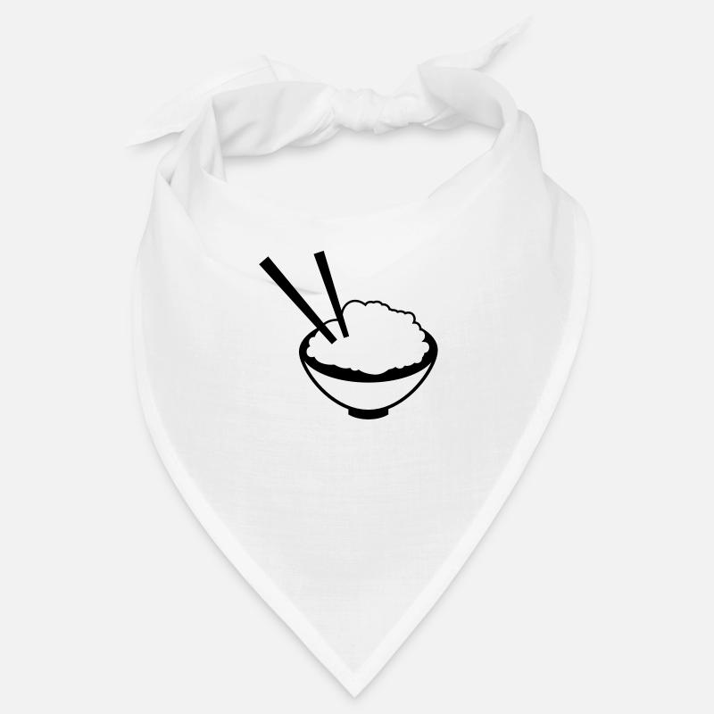 China Reisgericht mit Stäbchen Bandana