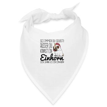EINHORN DOG - Bandana - Weiß - Vorne