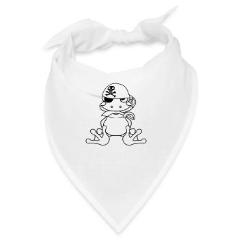 pirat seeraeuber kapitaen matrose saebel ueberfall - Bandana - Weiß - Vorne