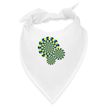 Optische Täuschung - Bandana - Weiß - Vorne