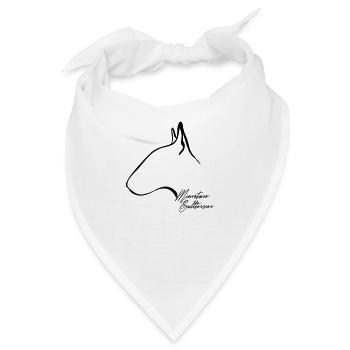 MINIATURE BULLTERRIER Profil Wilsigns - Bandana - Weiß - Vorne
