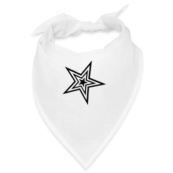 star - Bandana - Weiß - Vorne