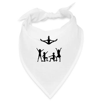 Eine Gruppe von Anfeuerer - Bandana - Weiß - Vorne