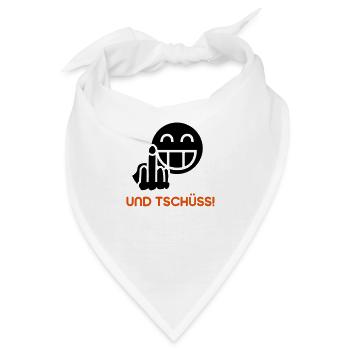 Und tschüss! - Bandana - Weiß - Vorne