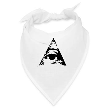 Pyramide - Bandana - Weiß - Vorne
