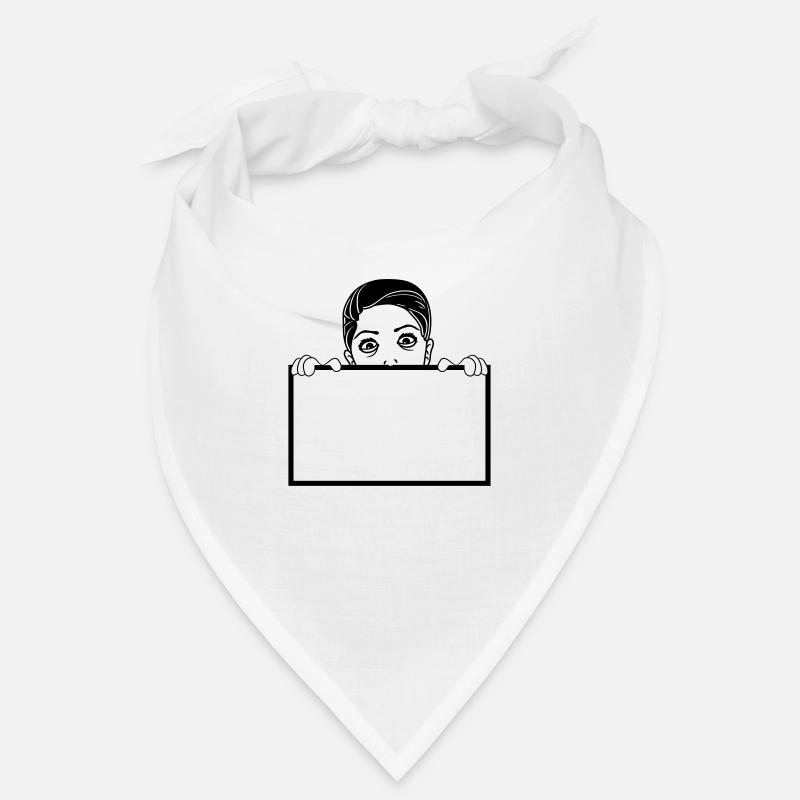 text shield hide edge wall write crazy Bandana