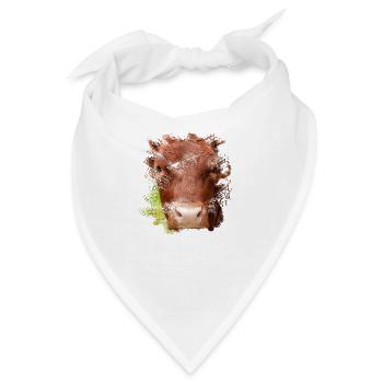 Das Pinzgauer Rind Vieh - Bandana - Weiß - Vorne