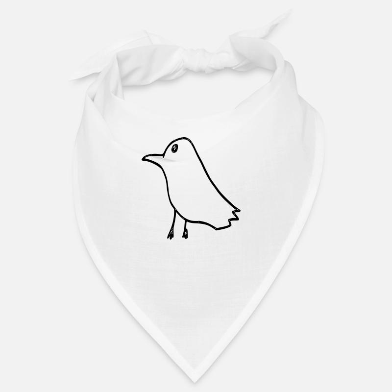 corbeau - Bandana - blanc