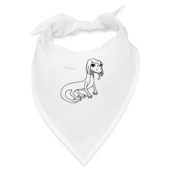 weiblich frau huebsch girl maedchen sexy eidechse - Bandana - Weiß - Vorne