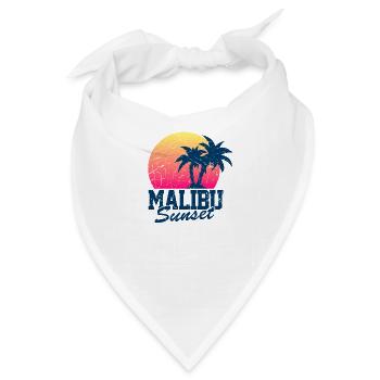 Sunset Malibu Vintage - Bandana - Weiß - Vorne