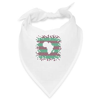 Afrika Pixel Design - Bandana - Weiß - Vorne