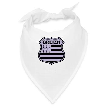 breizh Bretagne - Bandana - Weiß - Vorne