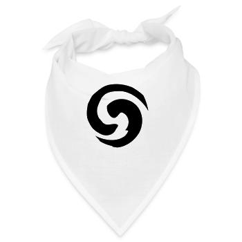 Klein Wirbel - Bandana - Weiß - Vorne