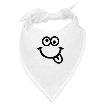 Smiley - Bandana - Weiß - Vorne