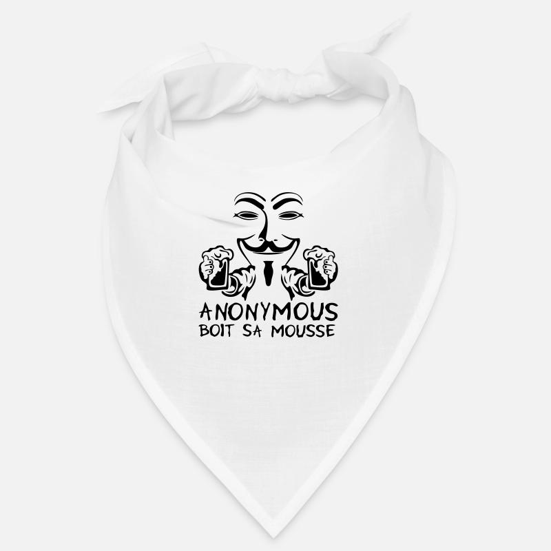 anonymous boit mousse biere alcool humou Bandana