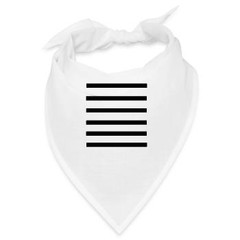 stripes_pattern_line - Bandana - Weiß - Vorne