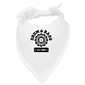 Drum and Bass - Bandana - Weiß - Vorne