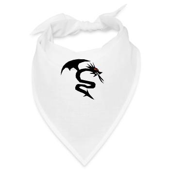 Ein Drache Drachen - Bandana - Weiß - Vorne