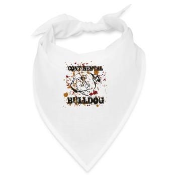 bulldog art - Bandana - Weiß - Vorne
