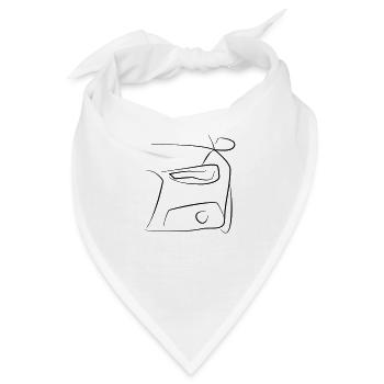 Auto Front Scheinwerfer Tribal - Bandana - Weiß - Vorne