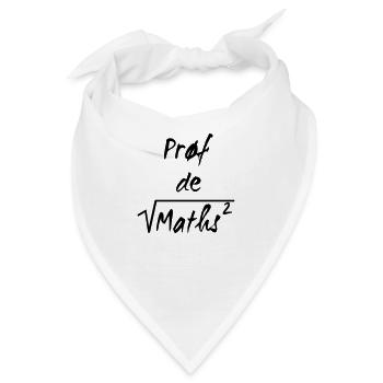 Prof de maths - Bandana - Weiß - Vorne