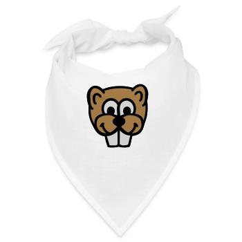 Biber - Bandana - Weiß - Vorne